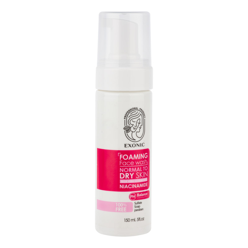 فوم شست‌وشوی صورت اکسونیک مدل NIACINAMIDE  مناسب برای پوست نرمال و خشک حجم 150 میلی لیتر